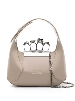 Alexander McQueen: Серебристая сумка  Jewelled