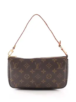 Louis Vuitton Pre-Owned: Коричневый клатч