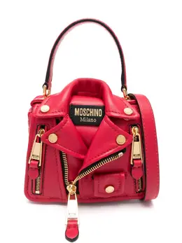 Moschino: Розовая сумка-шоппер 