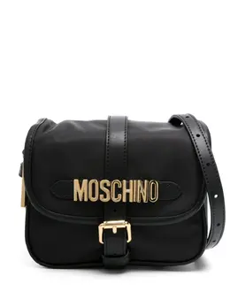 Moschino: Чёрная сумка через плечо 