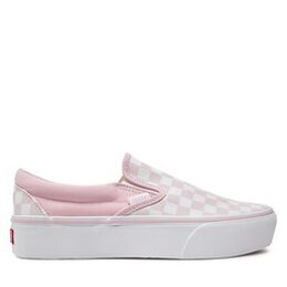 Vans: Розовые кроссовки Classic Slip On