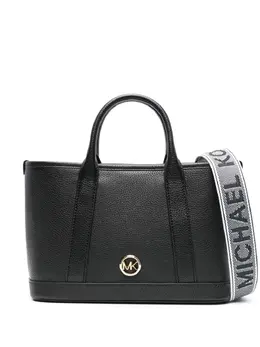 Michael Michael Kors: Чёрная сумка-шоппер 