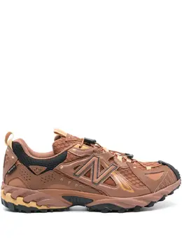 New Balance: Коричневые кроссовки 