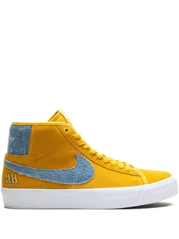 Nike: Жёлтые кроссовки  SB Zoom Blazer Mid