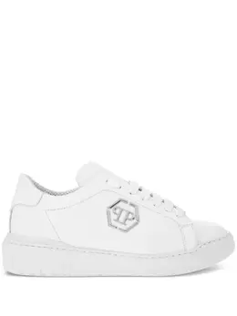 Philipp Plein: Белые кроссовки 