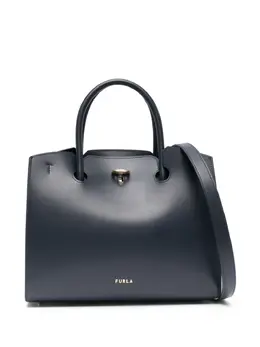 Furla: Синяя сумка-шоппер 