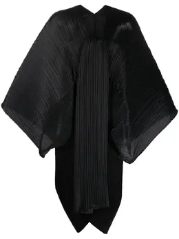 Pleats Please Issey Miyake: Чёрная блуза