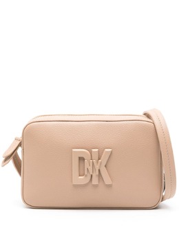 DKNY: Бежевая сумка через плечо 