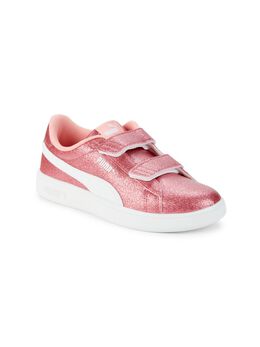 PUMA: Розовые кроссовки  Smash