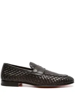 Santoni: Коричневые туфли 