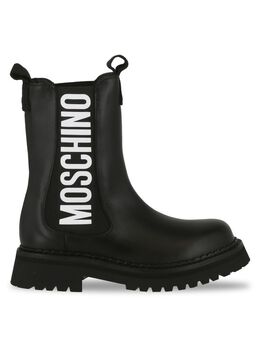 Moschino: Чёрные ботинки 