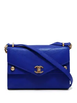 CHANEL Pre-Owned: Голубая сумка 
