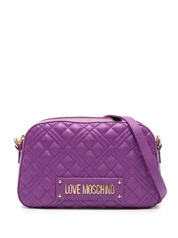 Love Moschino: Фиолетовая сумка через плечо 