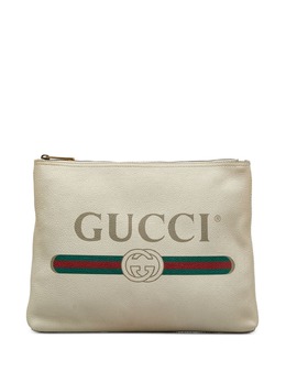 Gucci Pre-Owned: Клатч с принтом