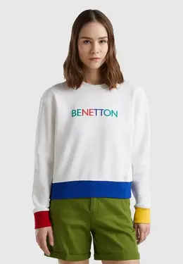 United Colors of Benetton: Белый свитшот 