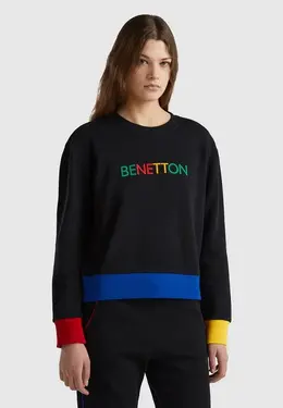 United Colors of Benetton: Чёрный свитшот 