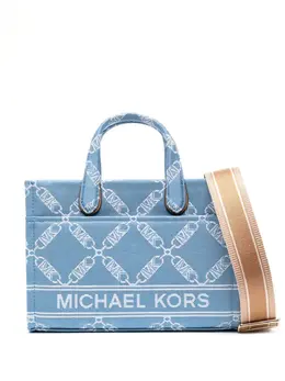 Michael Kors: Голубая сумка-шоппер 