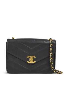 CHANEL Pre-Owned: Чёрная сумка 