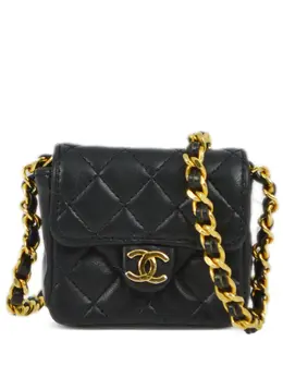 CHANEL Pre-Owned: Чёрная сумка 