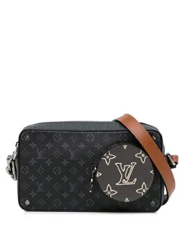 Louis Vuitton Pre-Owned: Чёрная сумка через плечо