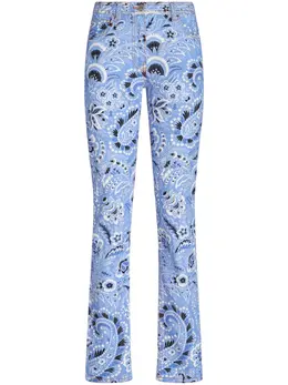 ETRO: Джинсы с принтом 