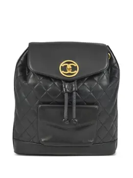 CHANEL Pre-Owned: Чёрный рюкзак