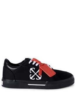 Off-White: Чёрные кроссовки  Vulcanized