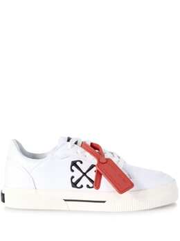 Off-White: Белые кроссовки  Vulcanized