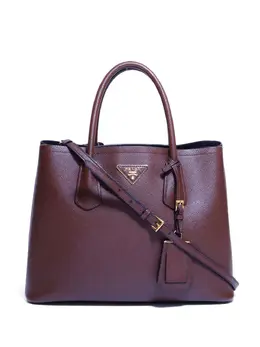 Prada Pre-Owned: Коричневая сумка-шоппер