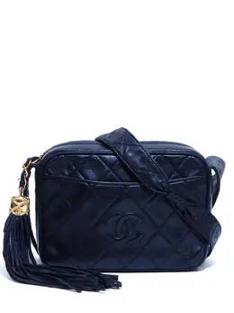 CHANEL Pre-Owned: Синяя сумка через плечо 