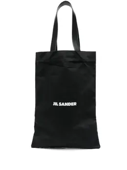 Jil Sander: Чёрная сумка-шоппер  Flat Shopper