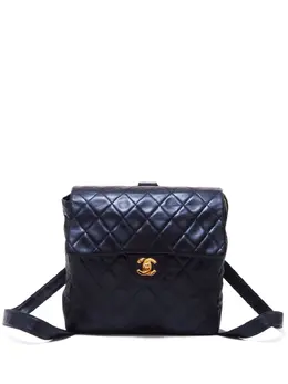 CHANEL Pre-Owned: Чёрный рюкзак