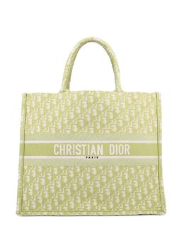 Christian Dior Pre-Owned: Зелёная сумка-шоппер