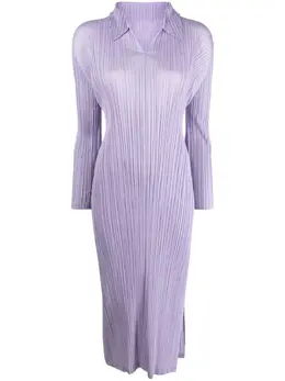 Pleats Please Issey Miyake: Платье миди