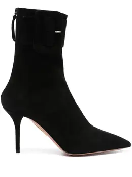 Aquazzura: Чёрные ботинки 