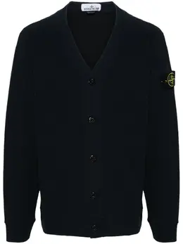 Stone Island: Синий кардиган  Compass