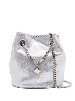 Stella McCartney: Серебристая сумка  Falabella