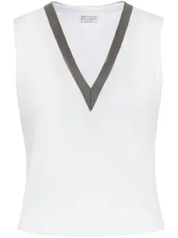 Brunello Cucinelli: Хлопковая майка  Monili