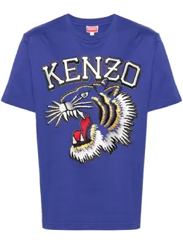 Kenzo: Хлопковая футболка  Tiger