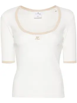 Courrèges: Хлопковая футболка 