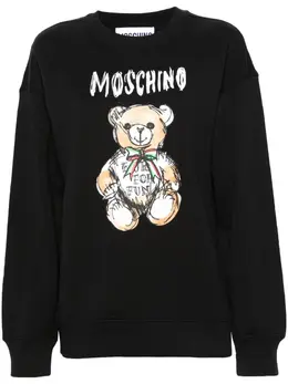 Moschino: Свитшот  Teddy Bear с принтом