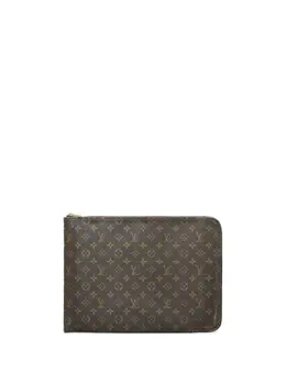 Louis Vuitton Pre-Owned: Коричневый клатч