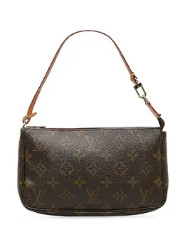 Louis Vuitton Pre-Owned: Коричневый клатч