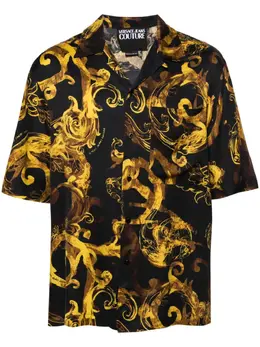 Versace Jeans Couture: Чёрная рубашка 