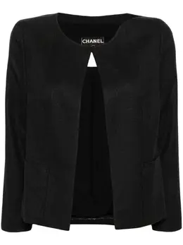 CHANEL Pre-Owned: Чёрная куртка 