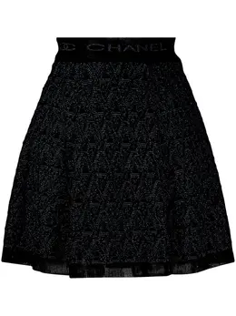 CHANEL Pre-Owned: Чёрная юбка 