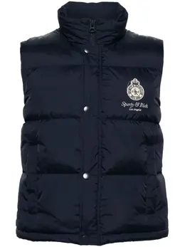 Sporty & Rich: Синий жилет 