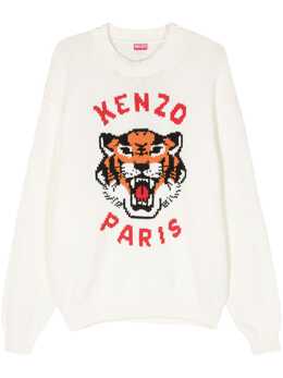 Kenzo: Хлопковый свитер  Tiger