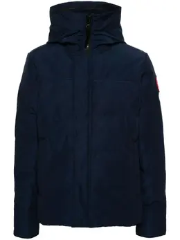 Canada Goose: Синий пуховик  MacMillan