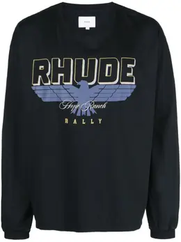 RHUDE: Футболка с принтом 